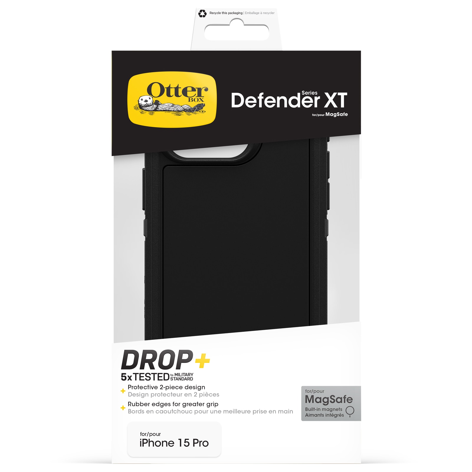 Funda Defender XT iPhone 15 Pro negro