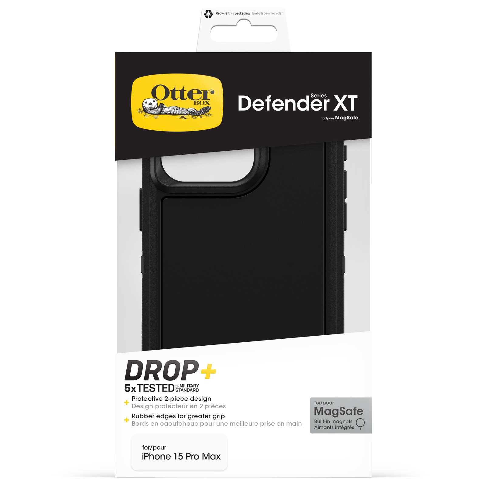Funda Defender XT iPhone 15 Pro Max negro
