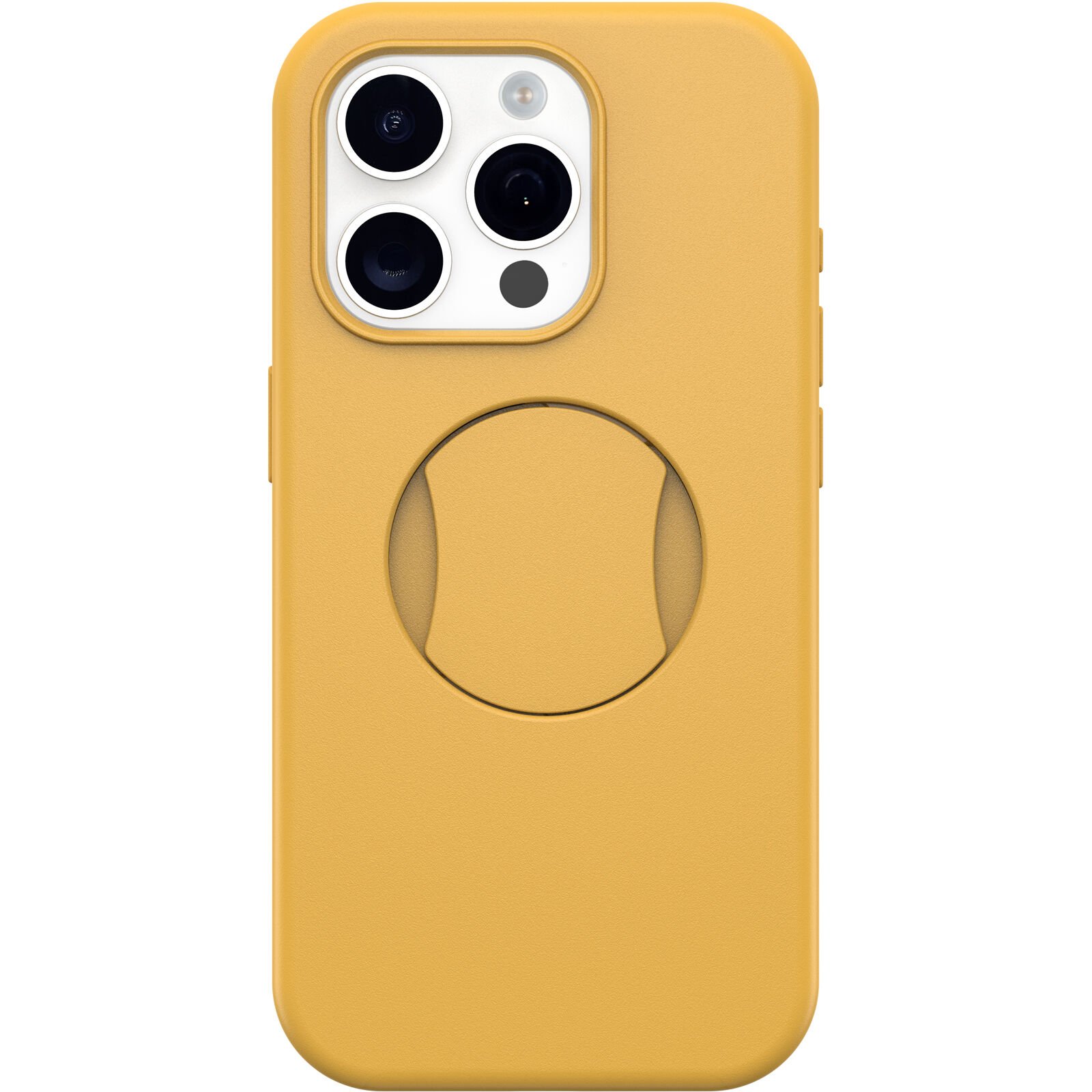 Funda OtterGrip Symmetry iPhone 15 Pro amarillo