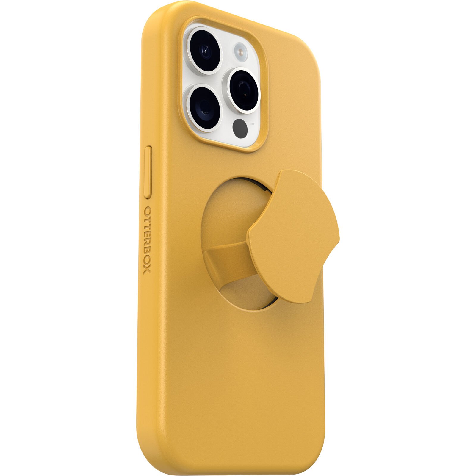 Funda OtterGrip Symmetry iPhone 15 Pro amarillo