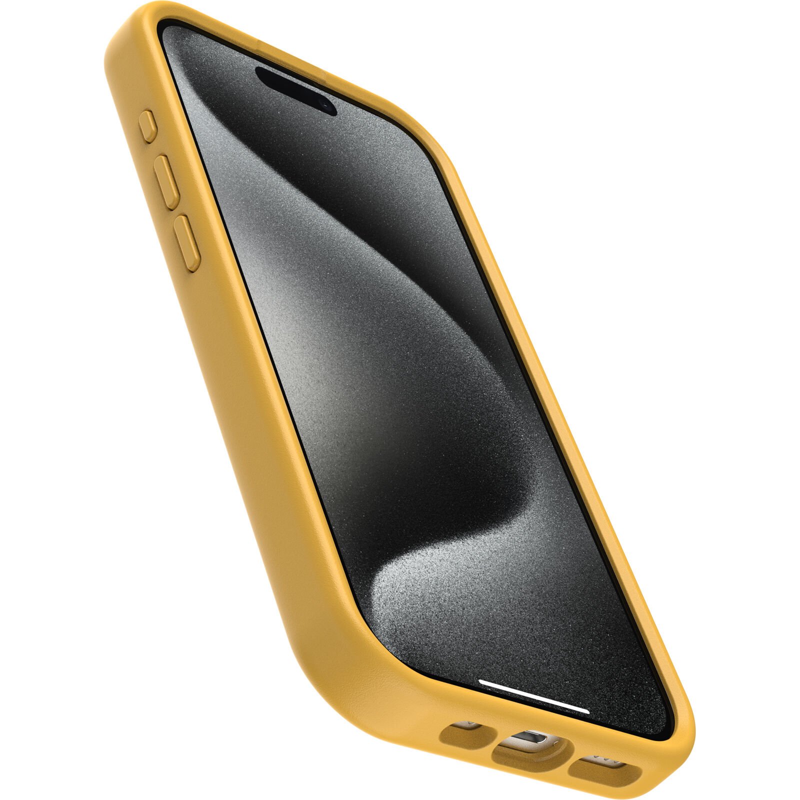 Funda OtterGrip Symmetry iPhone 15 Pro amarillo