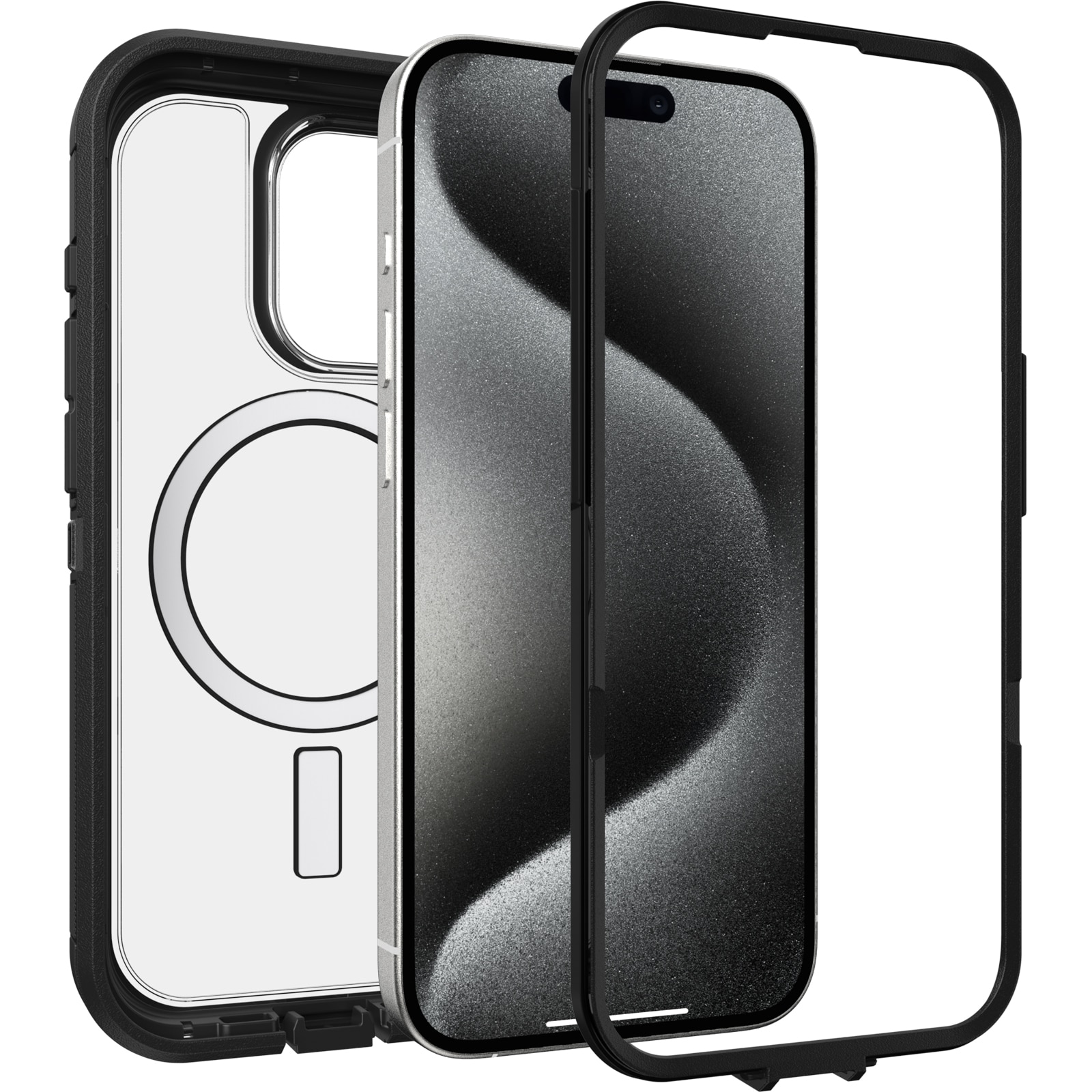 Funda Defender XT iPhone 15 Pro Clear/Black