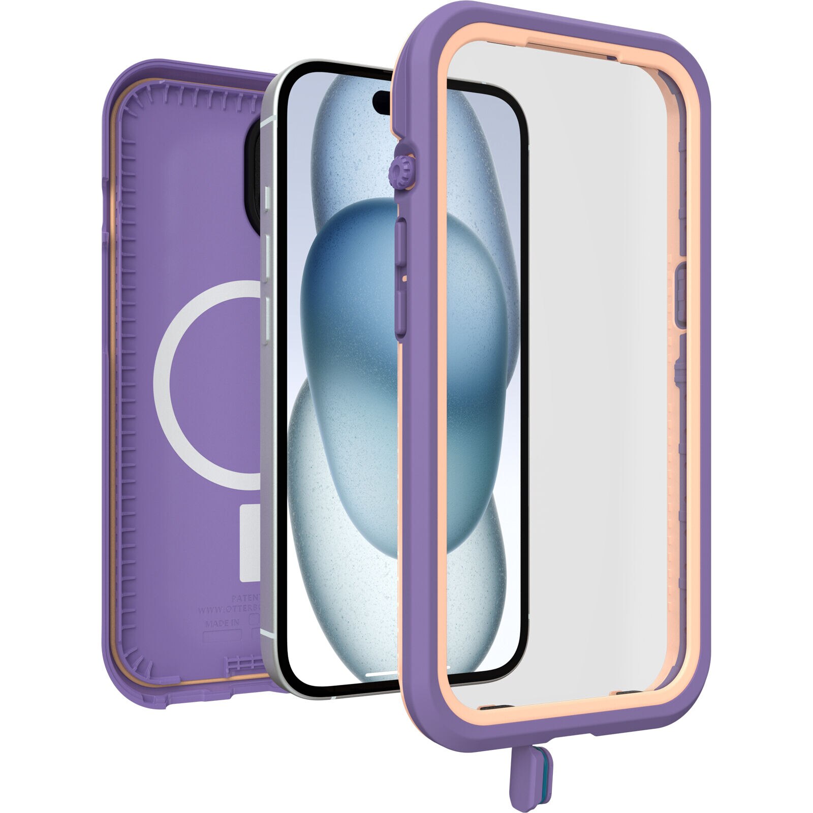 FRE MagSafe Case iPhone 15 Púrpura