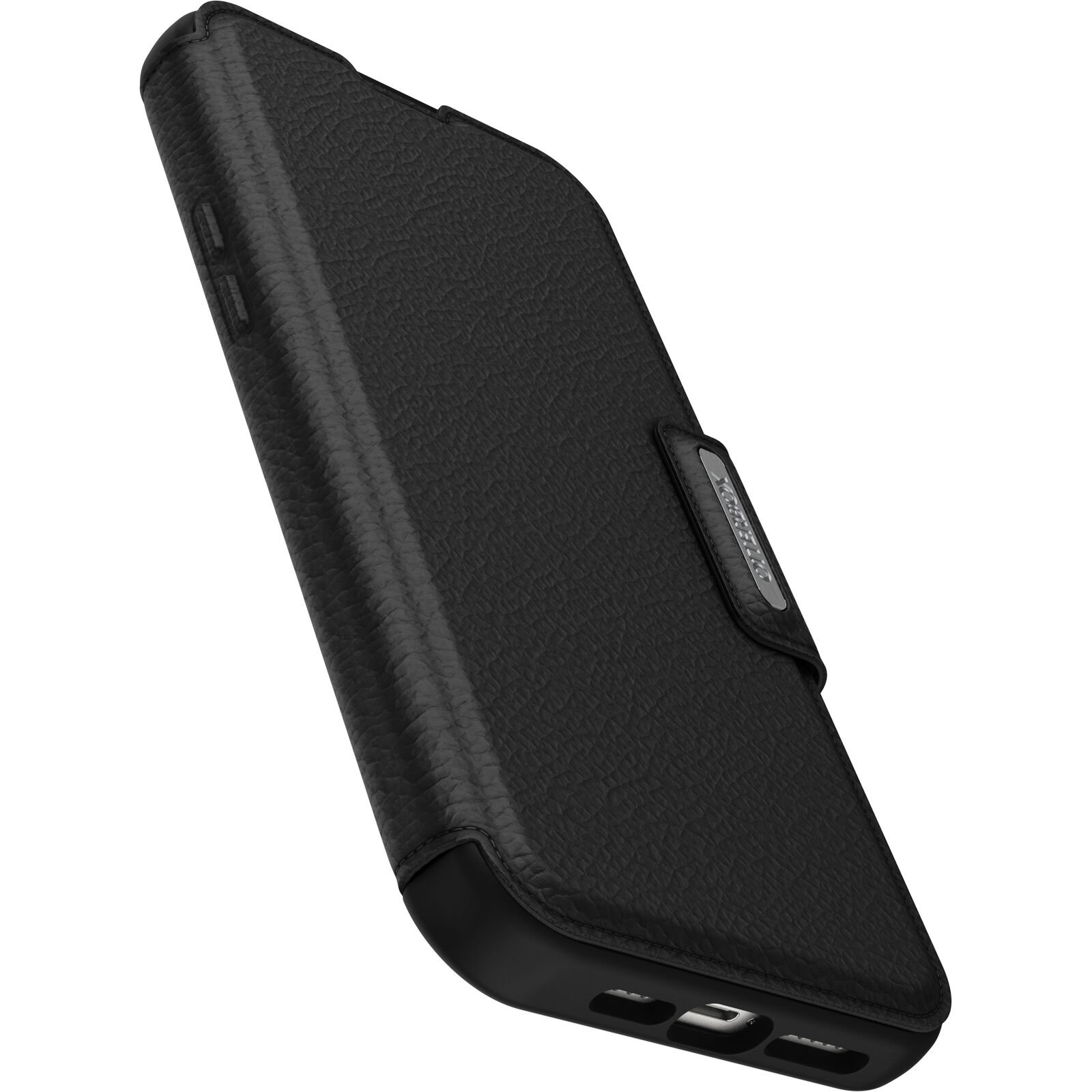 Funda Strada MagSafe iPhone 15 Pro Max negro
