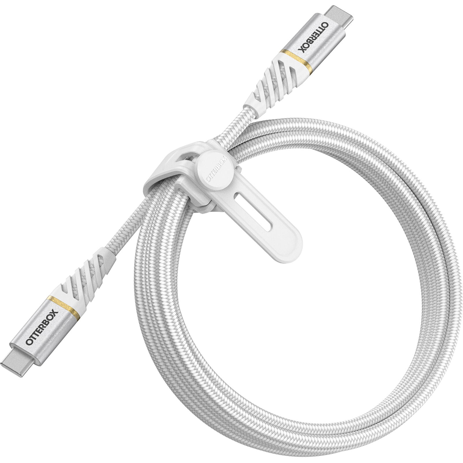 Premium Cable USB-C a USB-C 1 metro blance