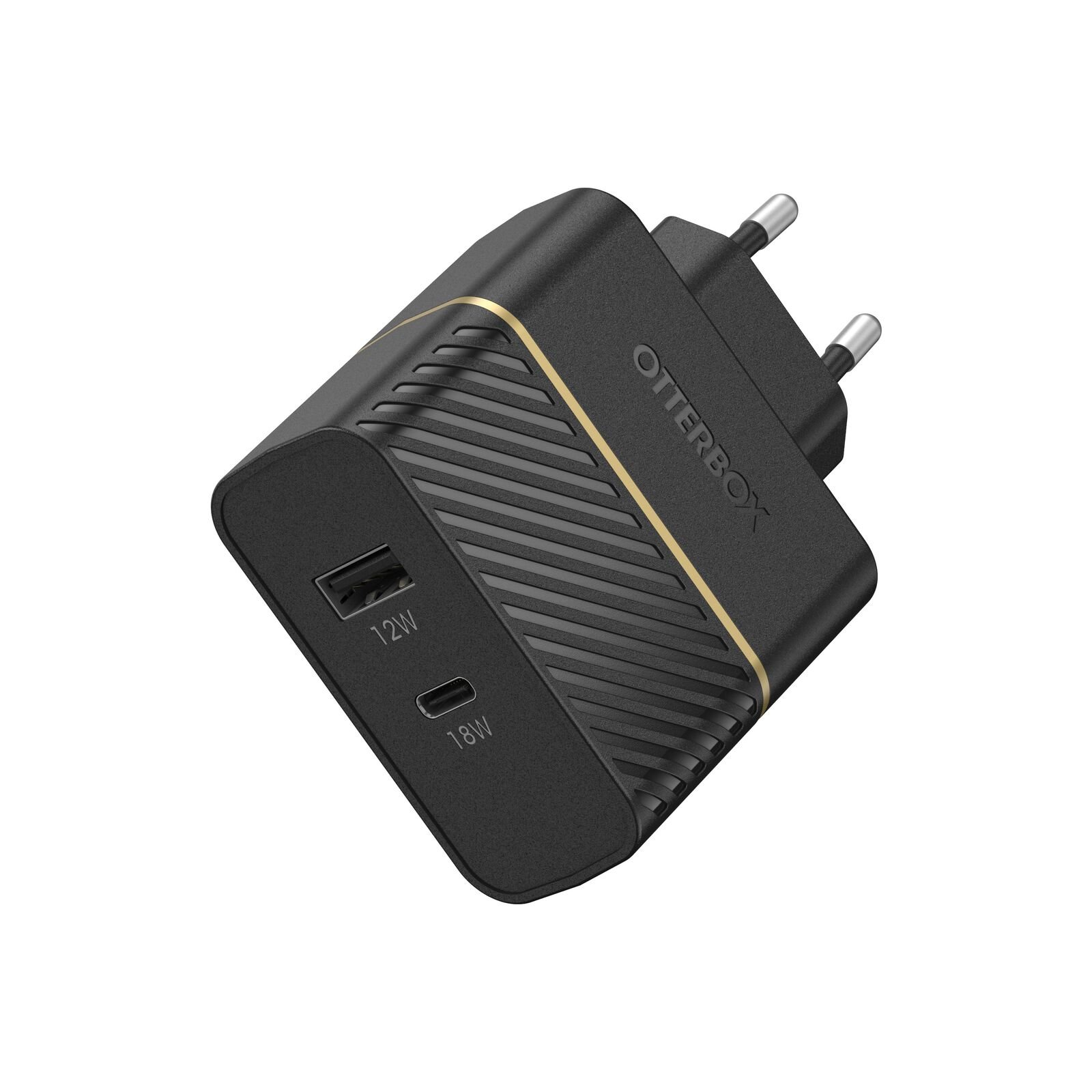 Cargador 30W USB-C PD + USB-A Black Shimmer