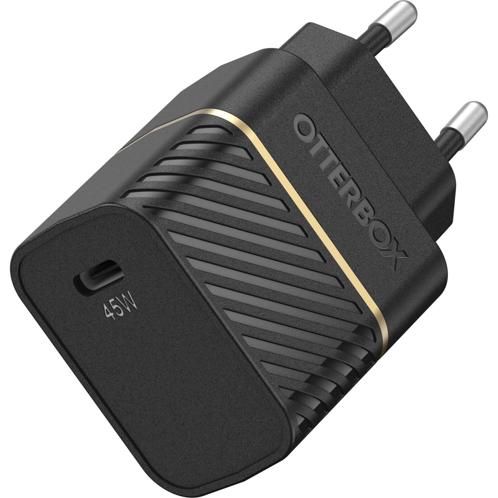 Adaptador de corriente 45W USB-C GaN PD negro