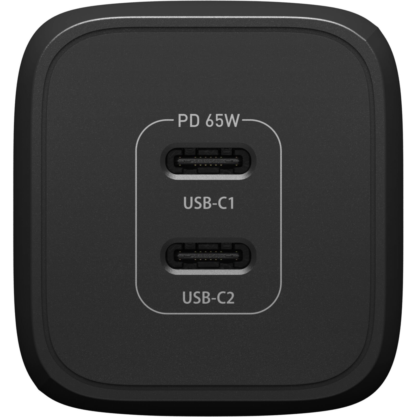 Cargador USB-C Dual Port 65W Black