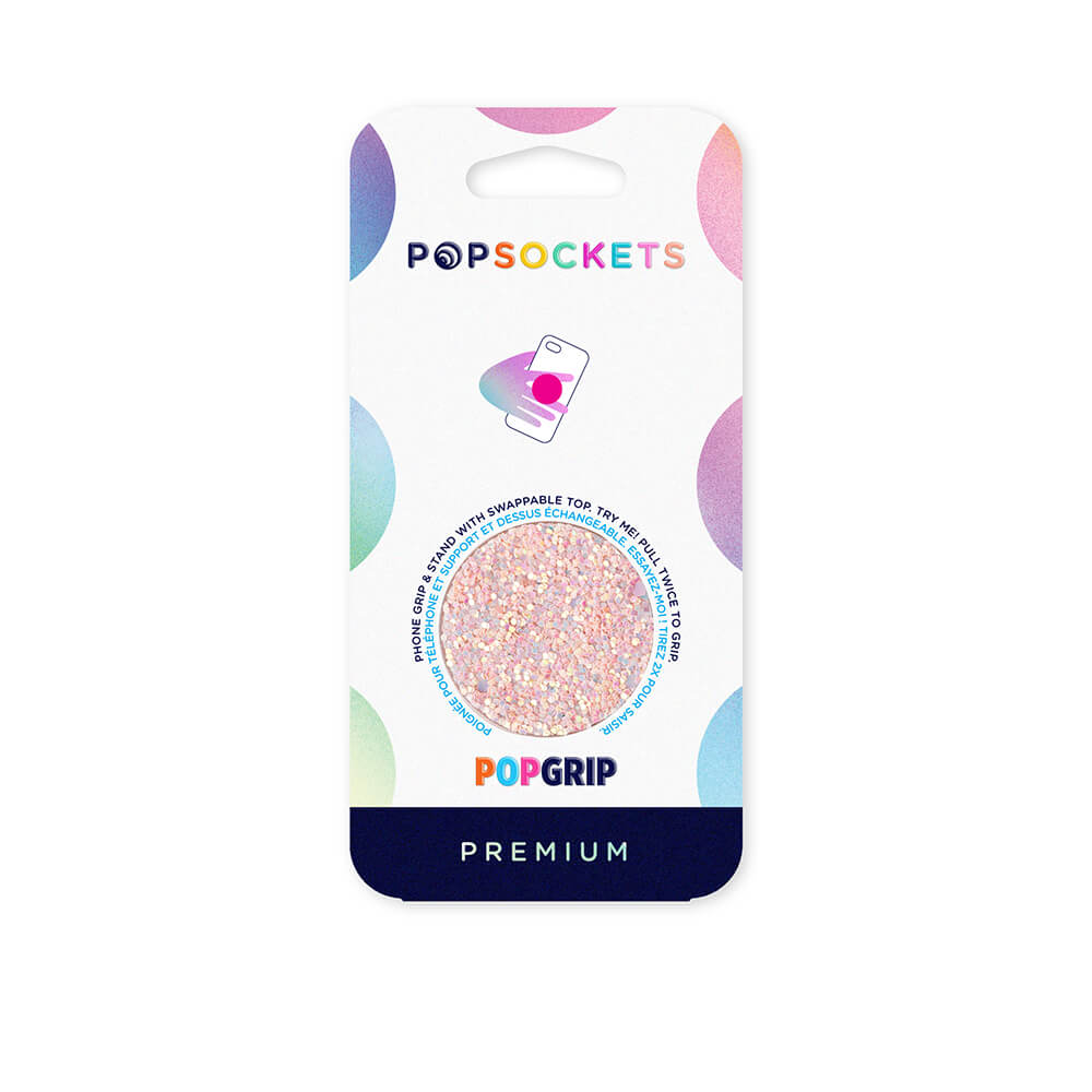PopGrip Soporte y Agarre para Teléfonos, Sparkle Rose