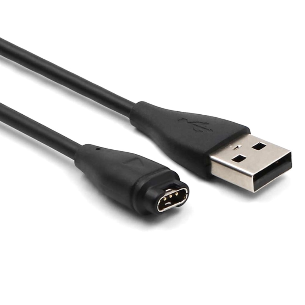 Cable de carga 1m para Garmin Forerunner 265S, Negro