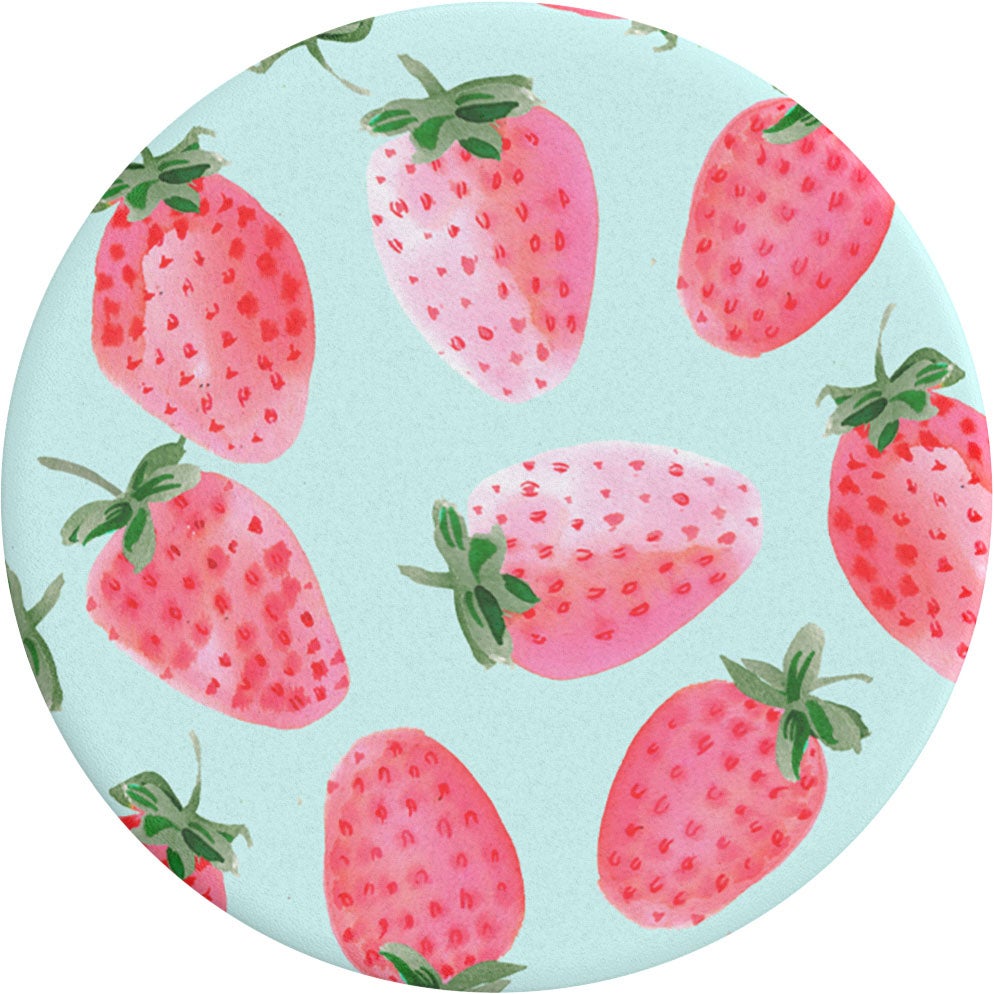 PopGrip Soporte y Agarre para Teléfonos, Strawberry Rain