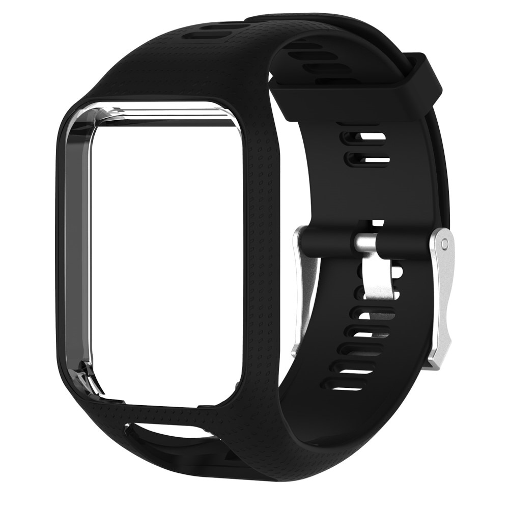 Correa de silicona para  TomTom Runner 3, Negro