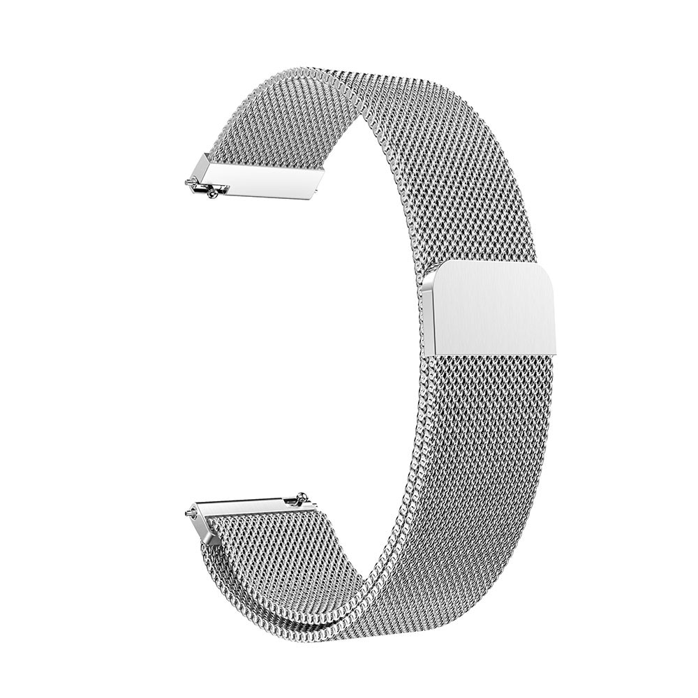 Pulsera milanesa para Garmin Vivomove Trend, plata