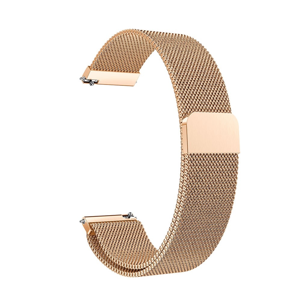 Pulsera milanesa para Samsung Galaxy Watch Active 2 40mm, oro rosa