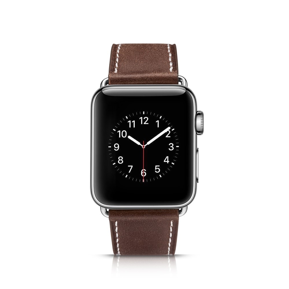 Correa de Piel Apple Watch 45mm Series 8 marrón