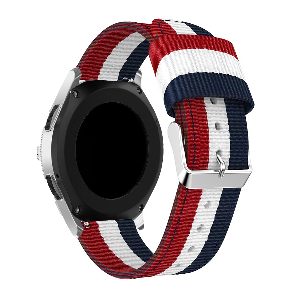 Correa de nailon Xiaomi Watch S3 azul/blanco/rojo