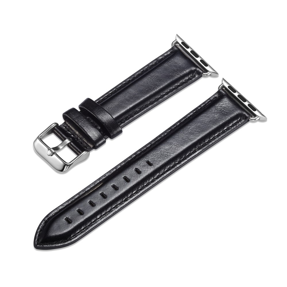 Correa de Piel Premium Apple Watch 38mm negro