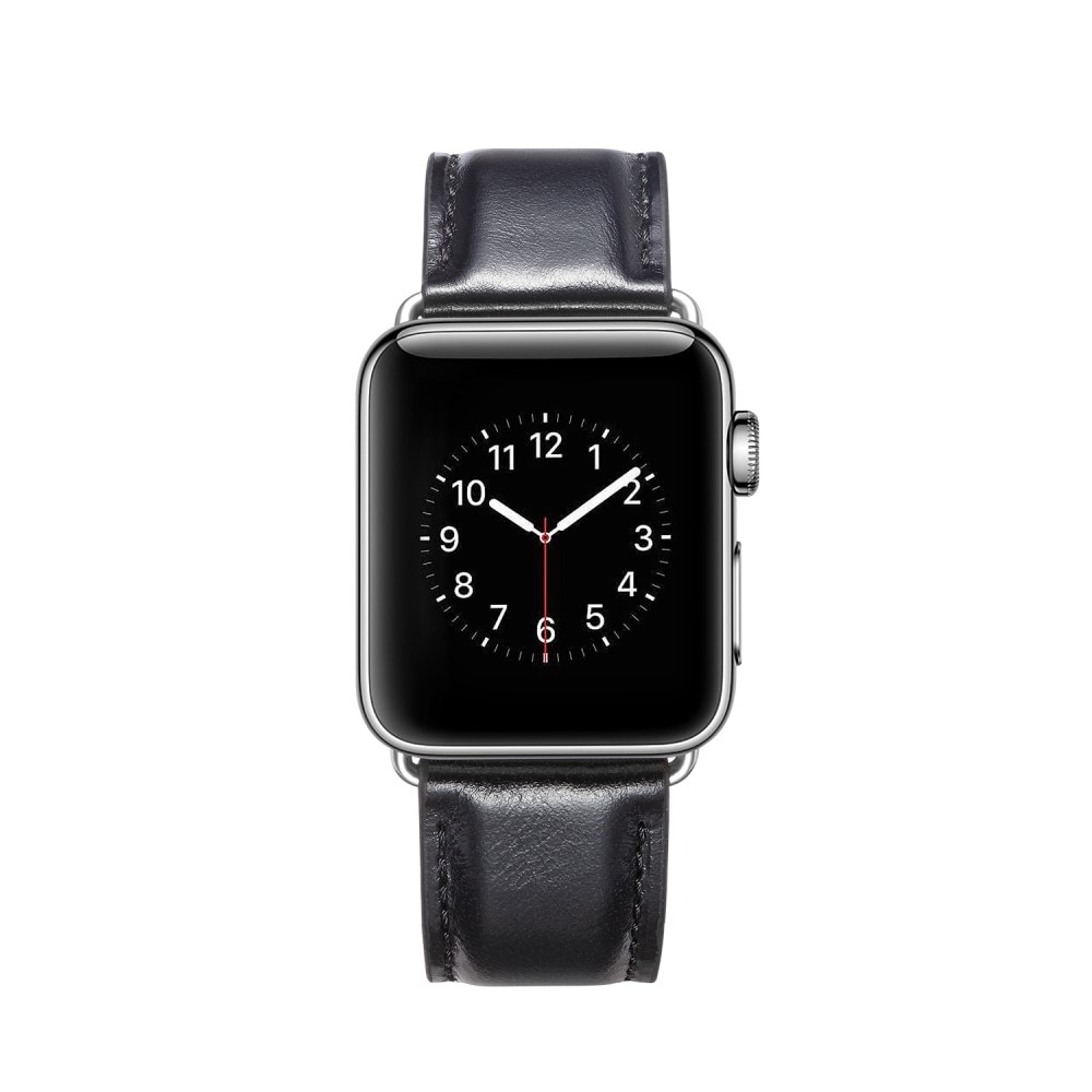 Correa de Piel Premium Apple Watch 40mm negro