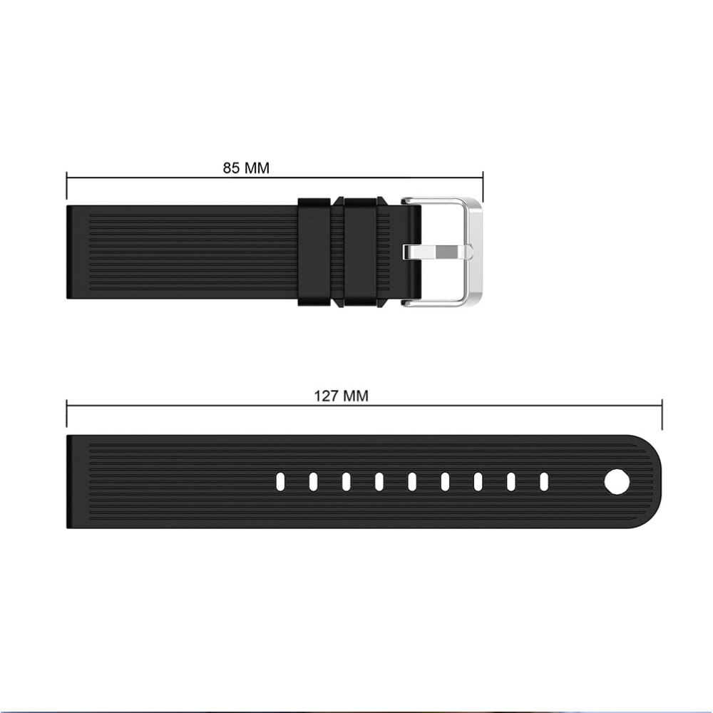 Correa de silicona para Samsung Galaxy Watch 4 Classic 42mm, negro