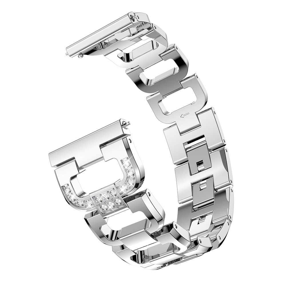 Correa Rhinestone bracelet Garmin Vivoactive 4/Venu 2 Plata