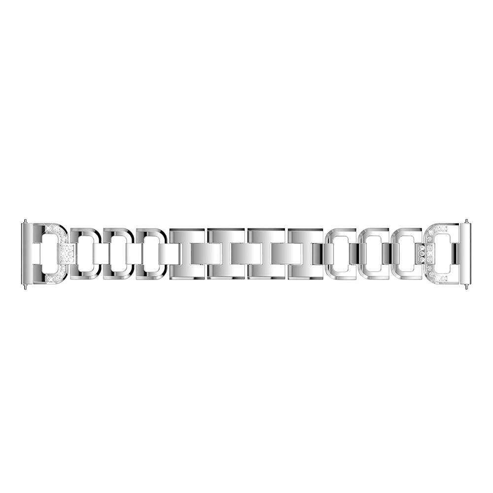 Correa Rhinestone bracelet Garmin Vivoactive 4 Plata