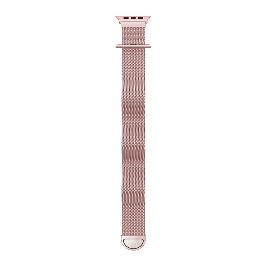 Pulsera milanesa para Apple Watch Ultra 2 49mm, rosa dorado