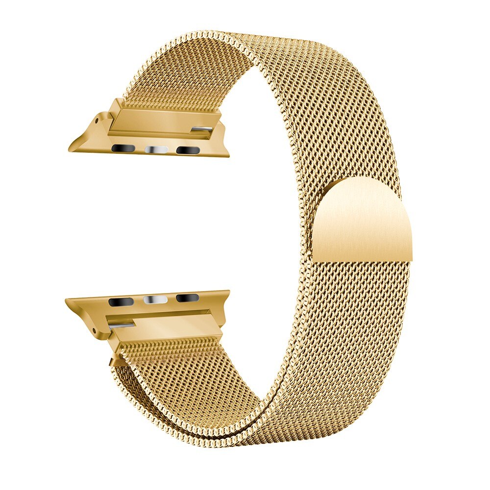 Pulsera milanesa para Apple Watch Series 7 41mm, Oro