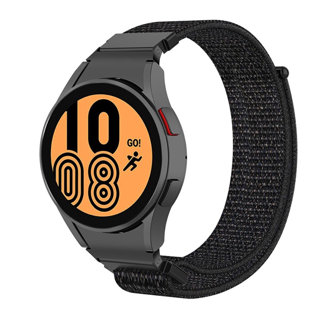 Correa de nailon Full Fit Samsung Galaxy Watch 4 Classic 42mm negro