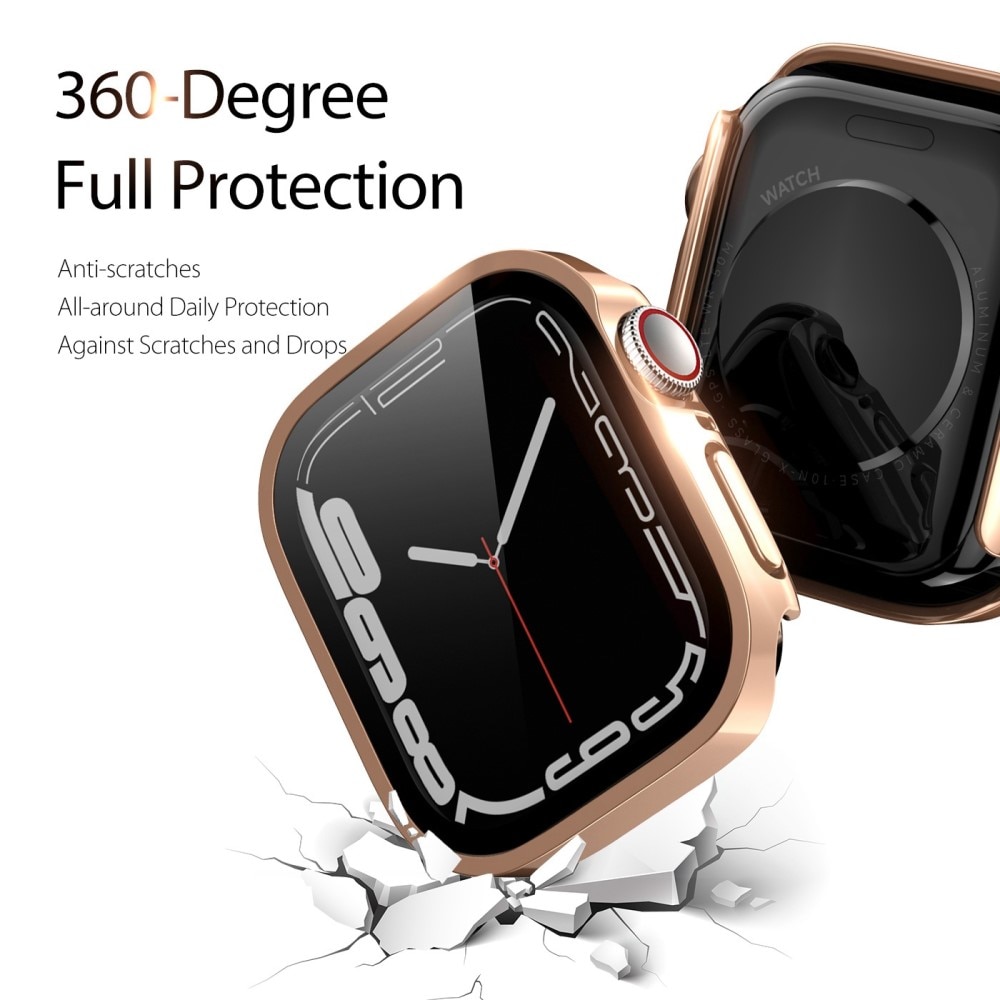 Funda Solid Shockproof Apple Watch 45mm Series 7 Rose Gold