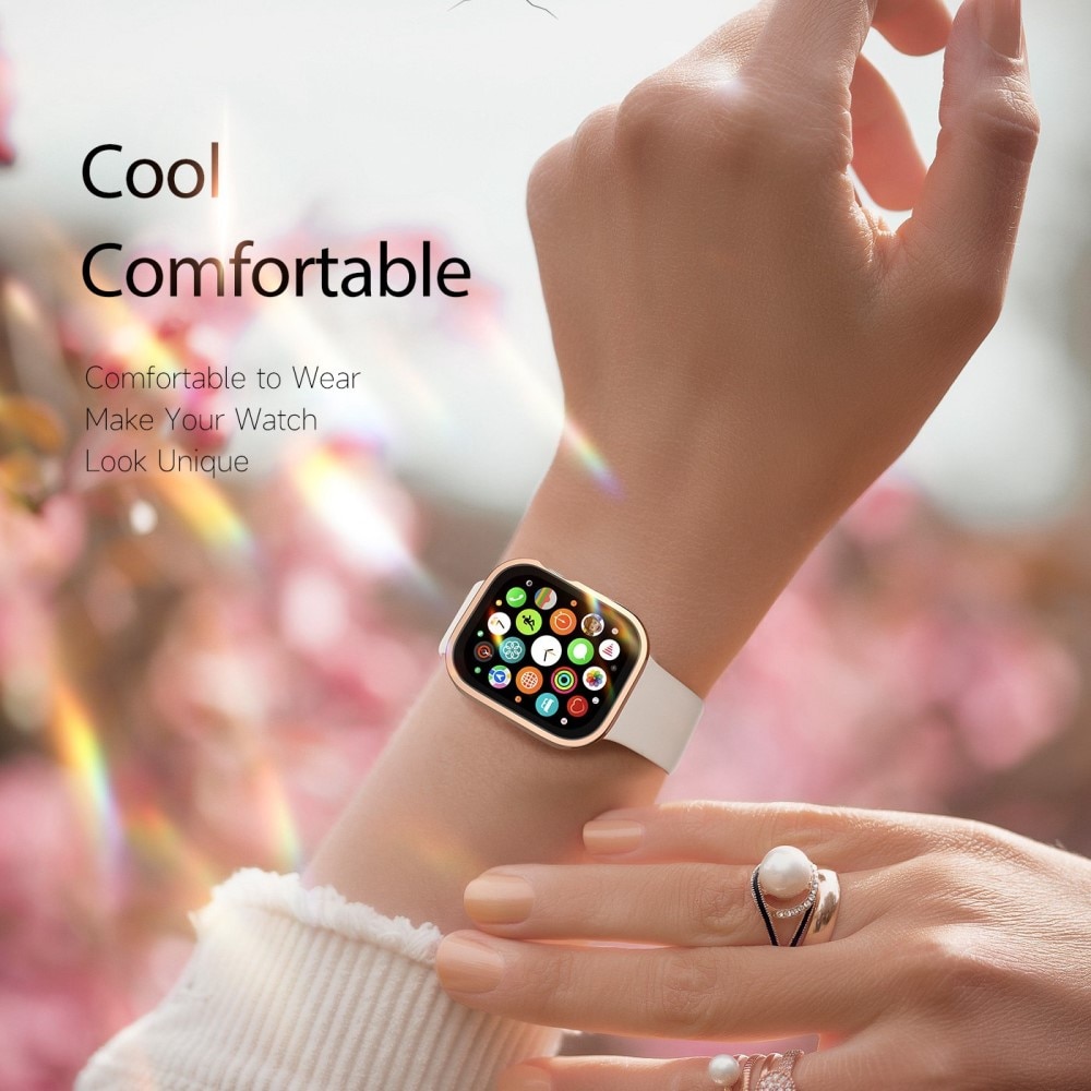 Funda Solid Shockproof Apple Watch 45mm Series 7 Rose Gold