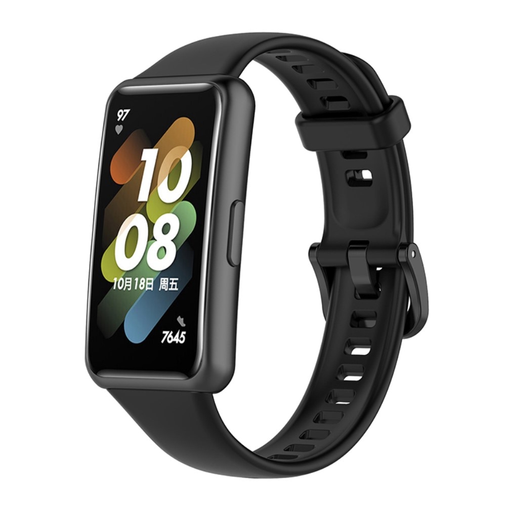 Correa de silicona para  Huawei Band 7, Negro