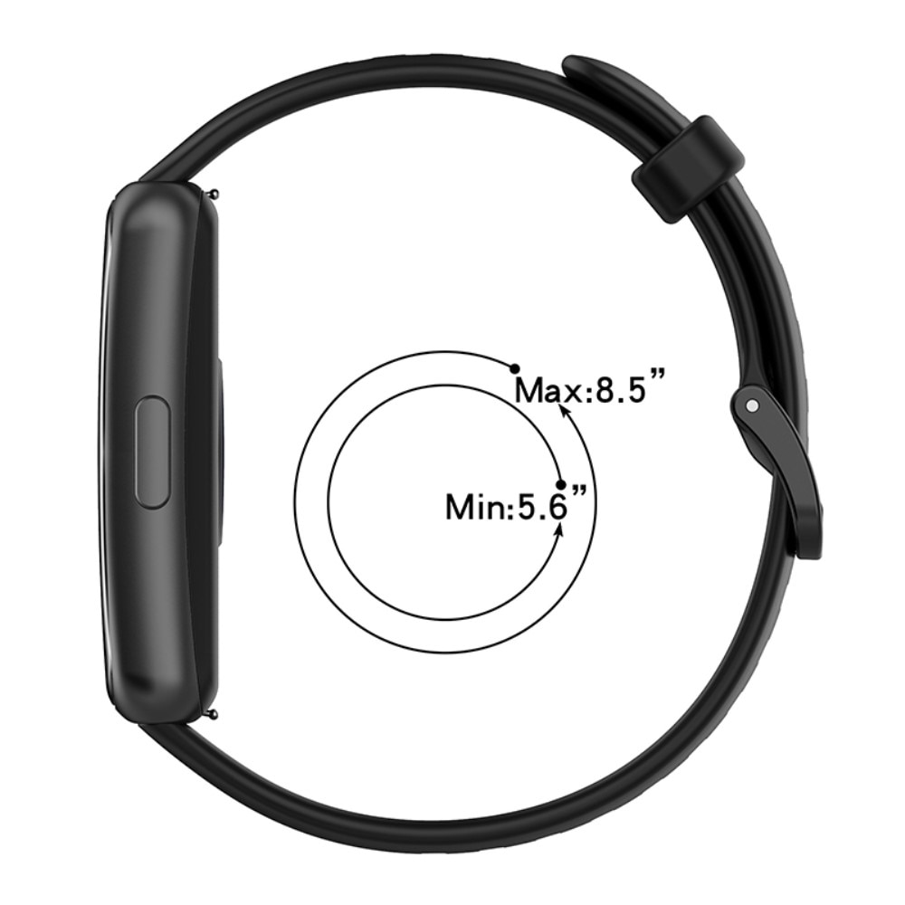 Correa de silicona para  Huawei Band 7, Negro
