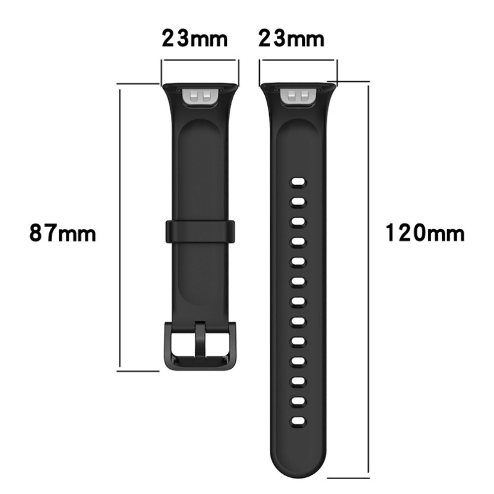 Correa de silicona para Xiaomi Mi Band 7 Pro, negro