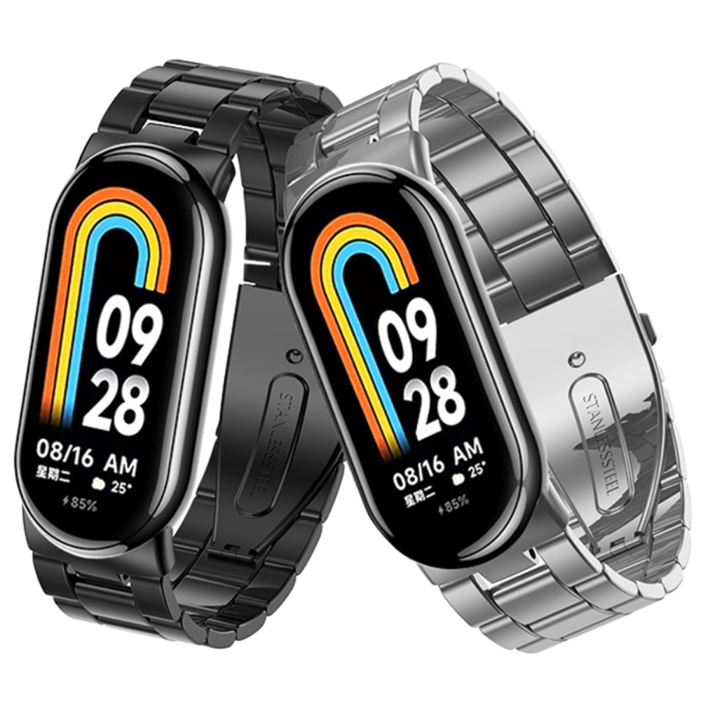 Correa de acero Xiaomi Smart Band 8 plata