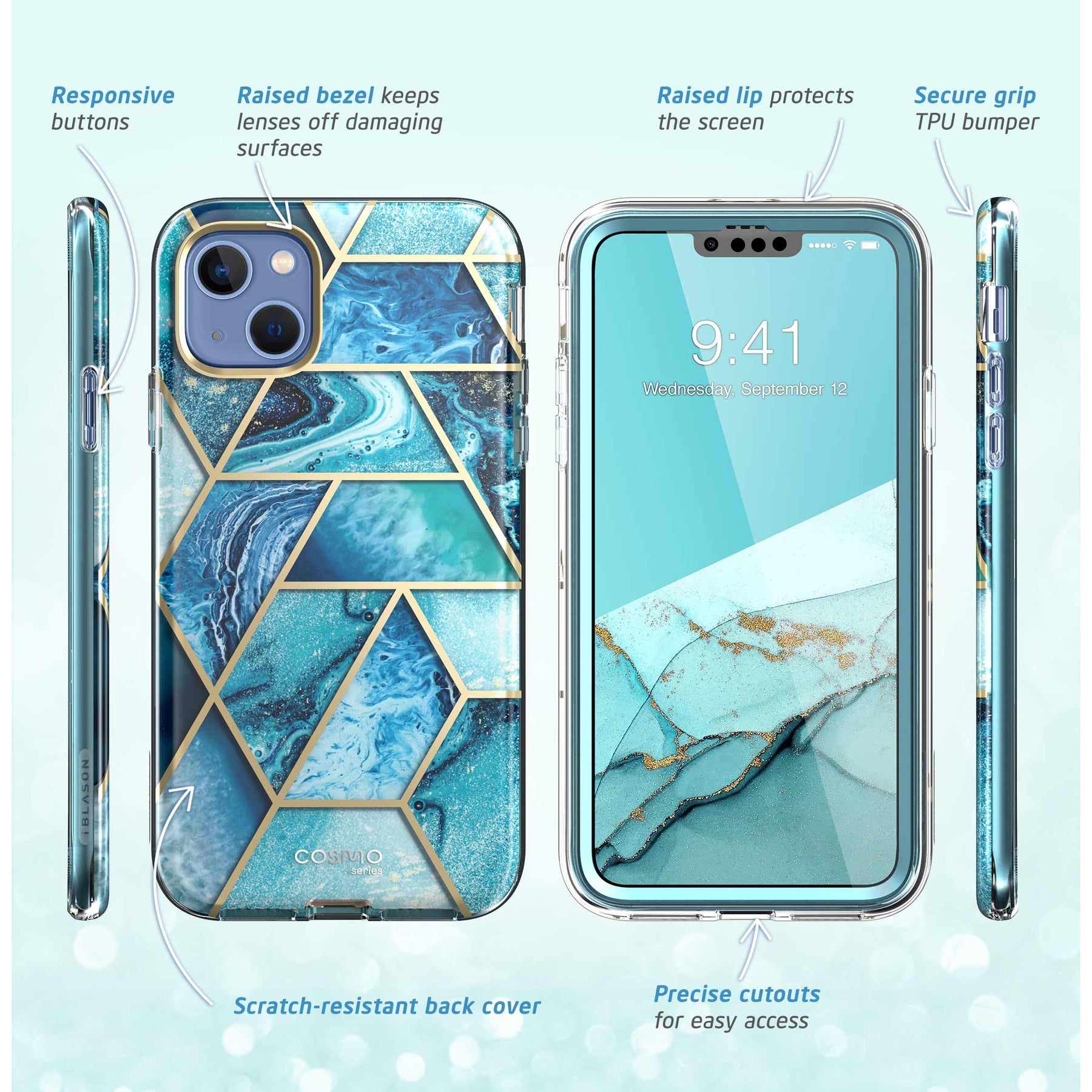 Cosmo Case iPhone 14 Ocean Blue