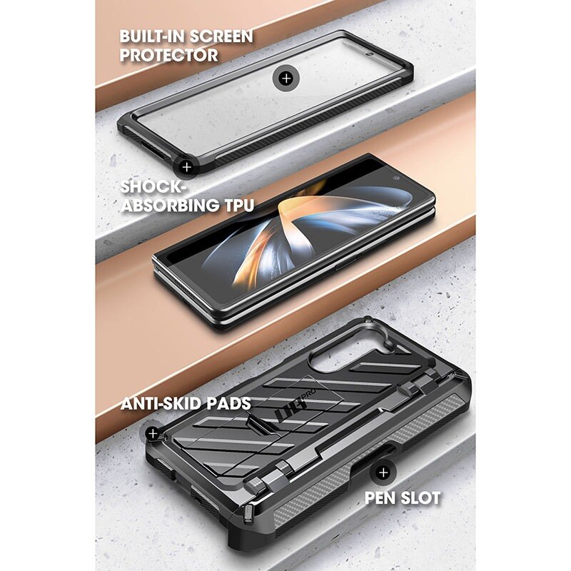 Funda Unicorn Beetle Pro Pen Samsung Galaxy Z Fold 5 negro