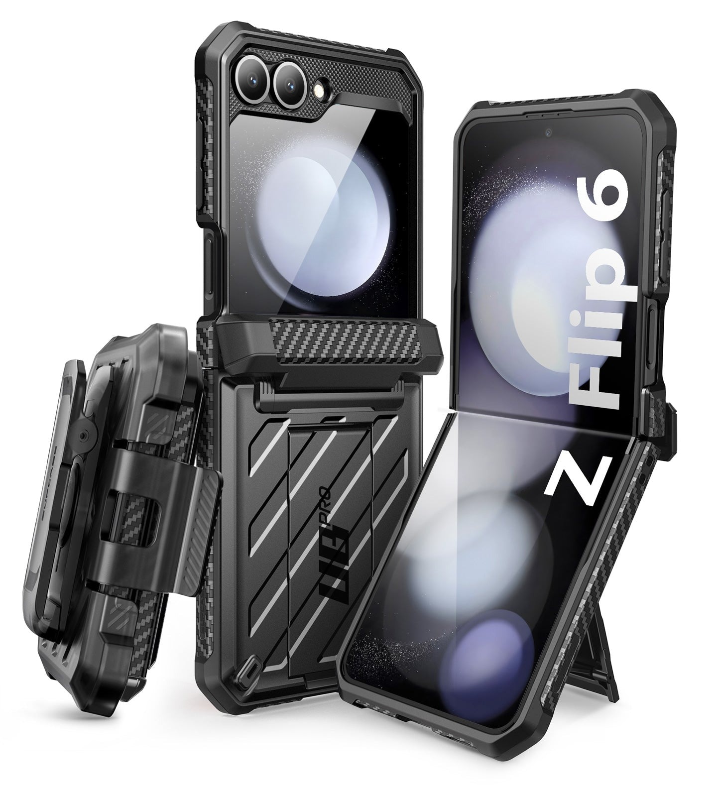 Funda Unicorn Beetle Pro Samsung Galaxy Z Flip 6 negro
