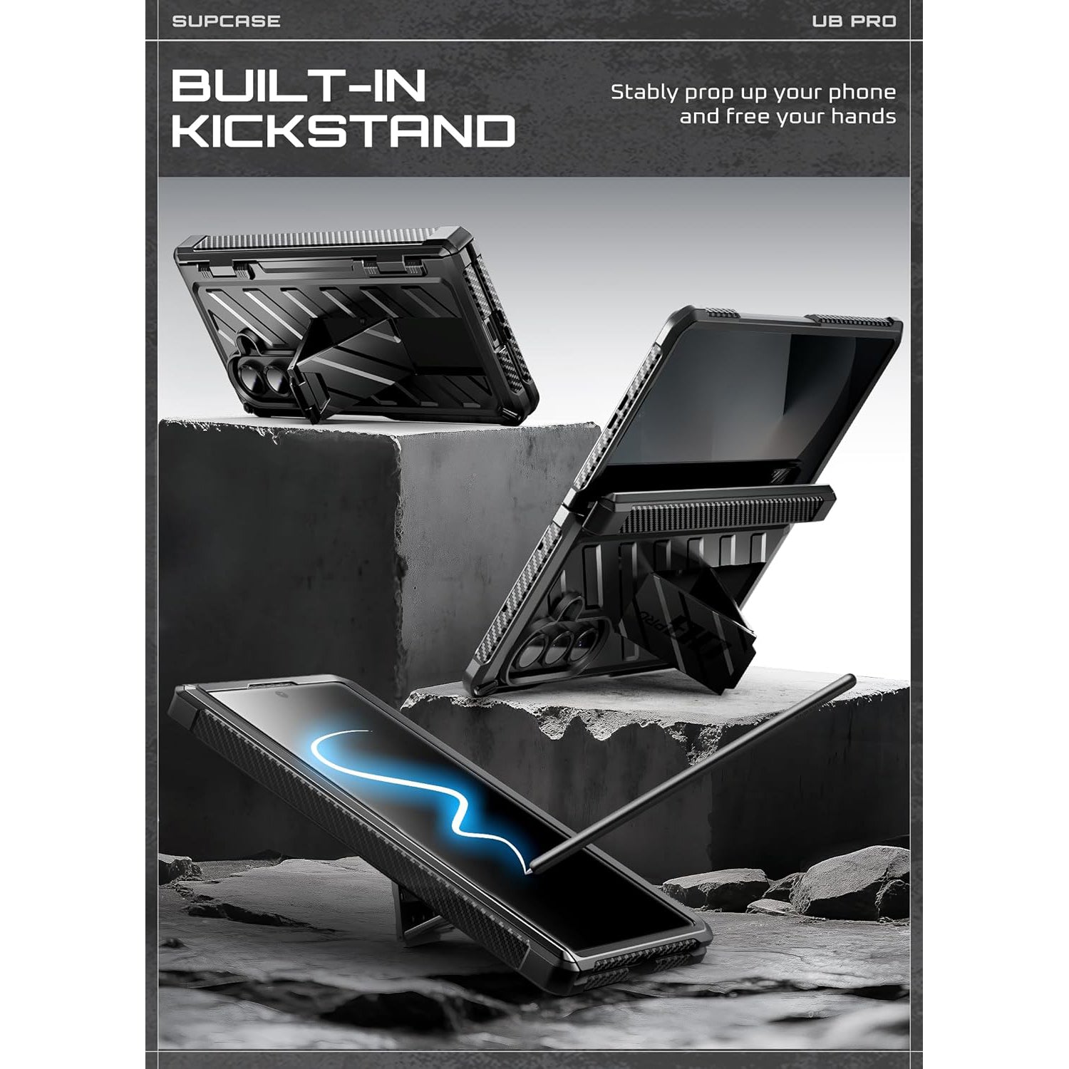 Funda Unicorn Beetle Pro Samsung Galaxy Z Fold 7 negro