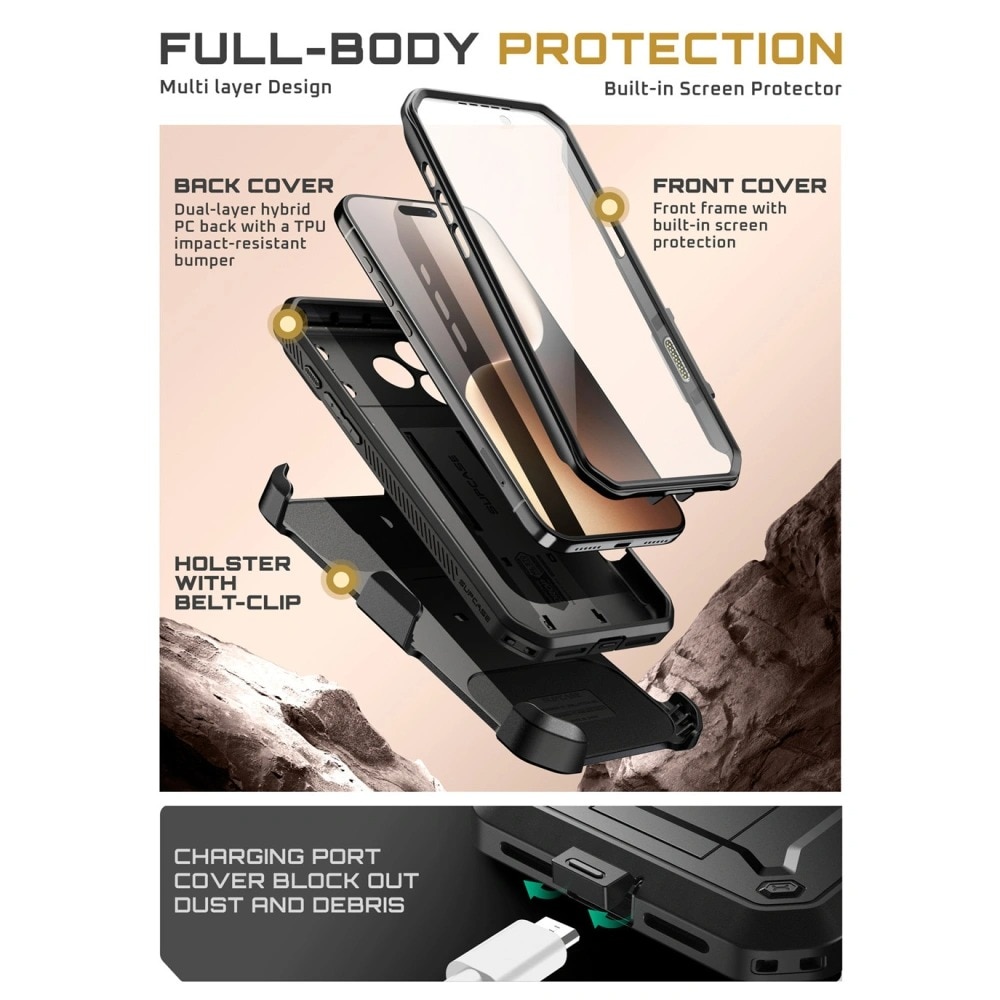 Unicorn Beetle Pro Case iPhone 17 Pro Black
