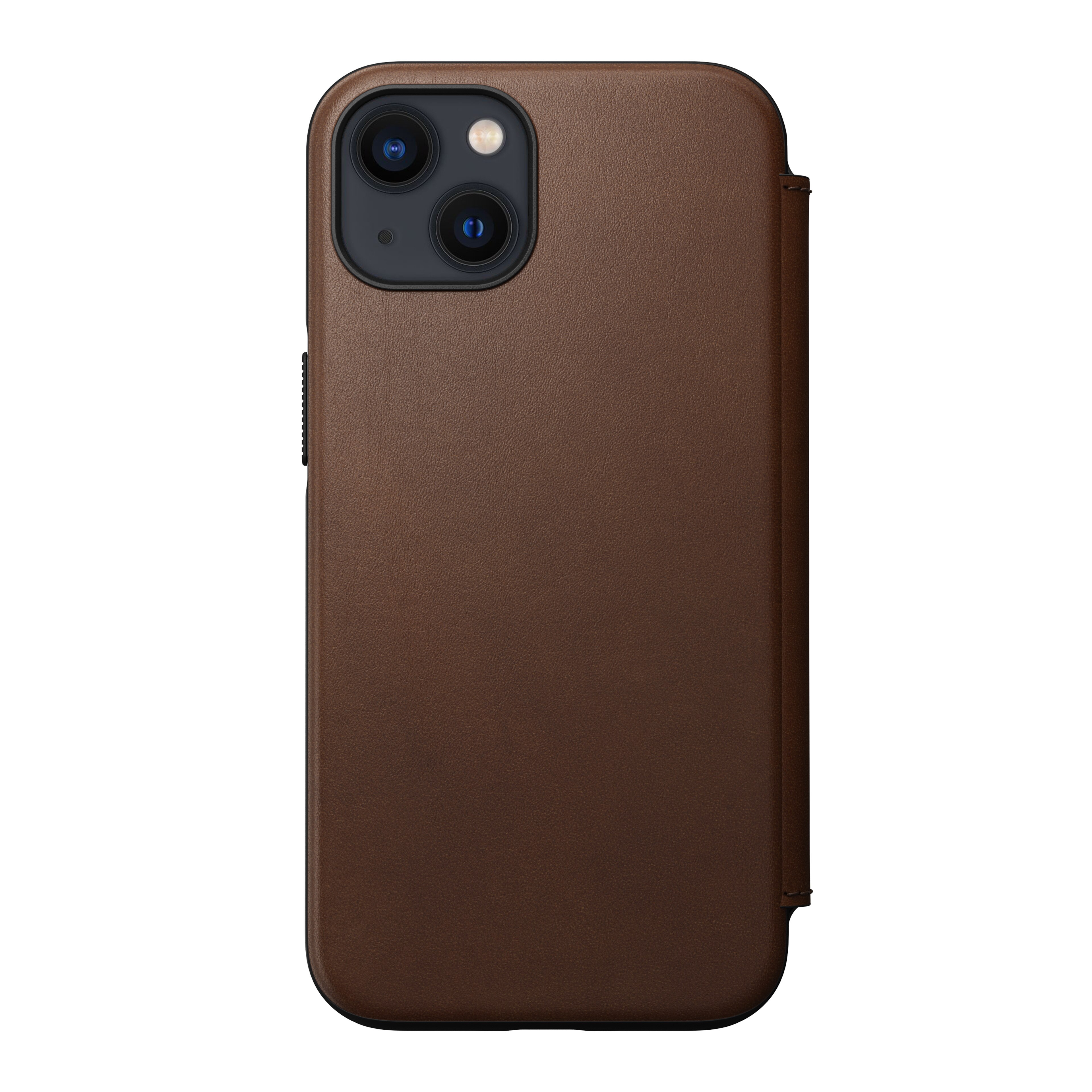 Modern Horween Leather Folio iPhone 13 Rustic Brown