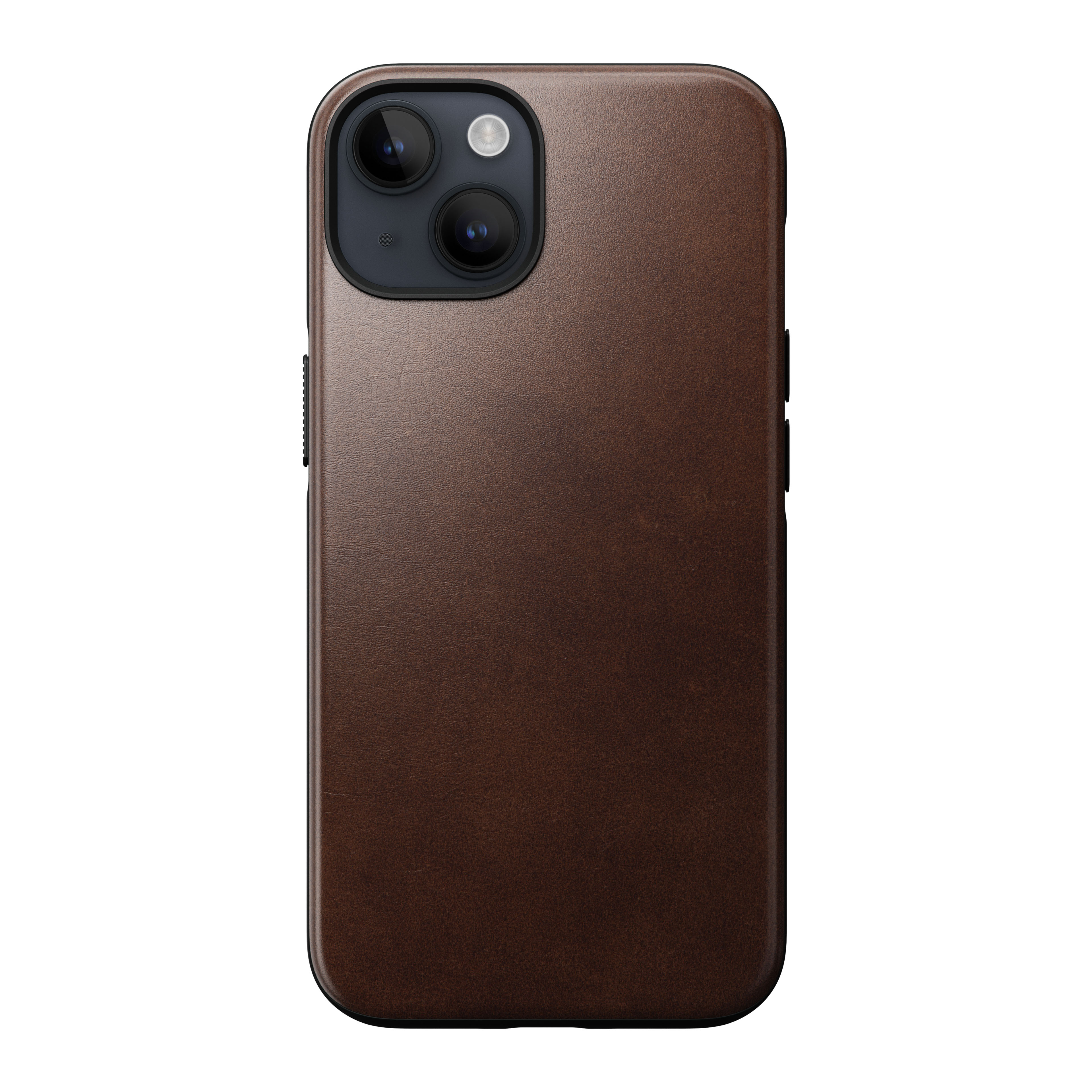 Funda Modern Leather MagSafe iPhone 14 Brown