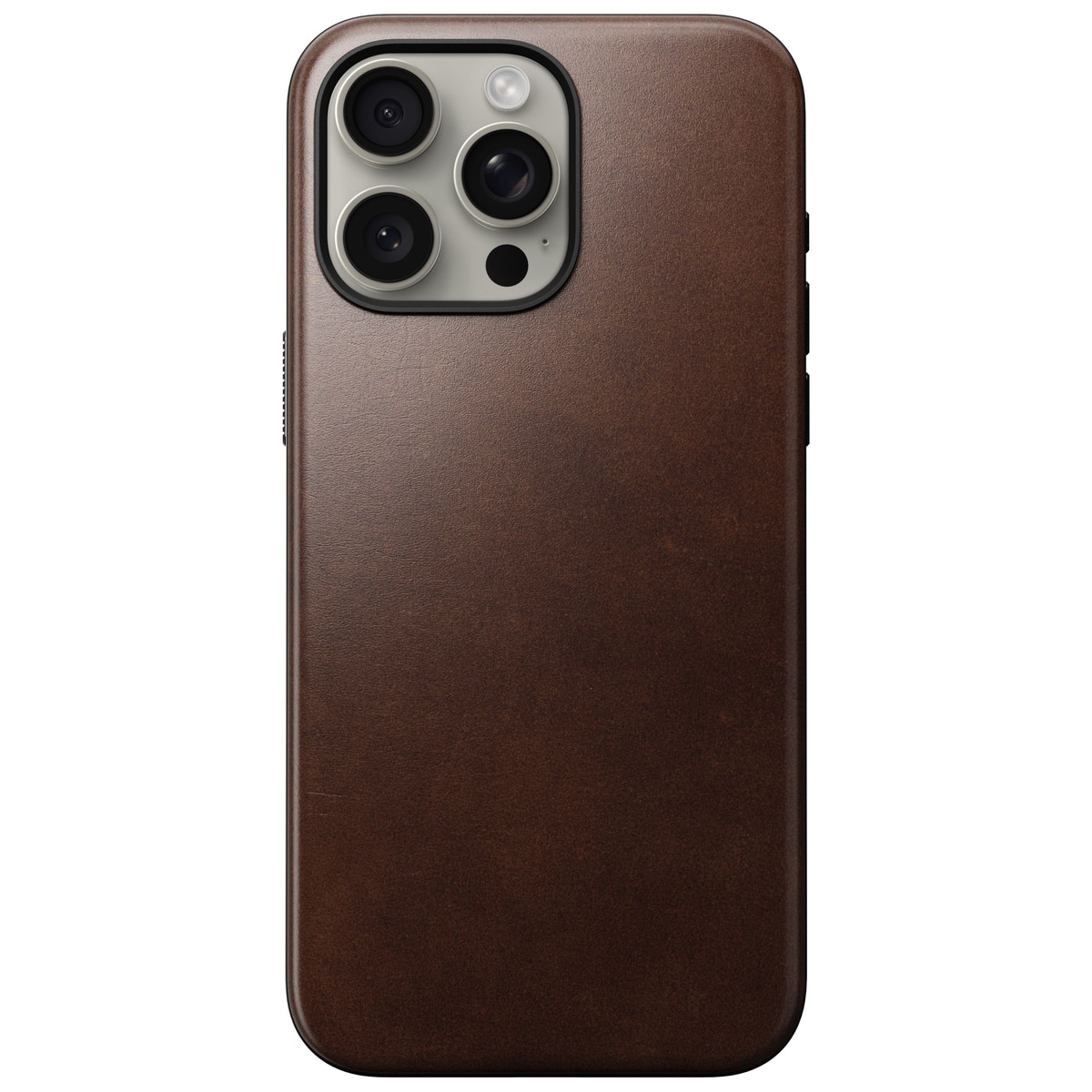 Funda Modern Case Horween Leather MagSafe iPhone 15 Pro Max Rustic Brown