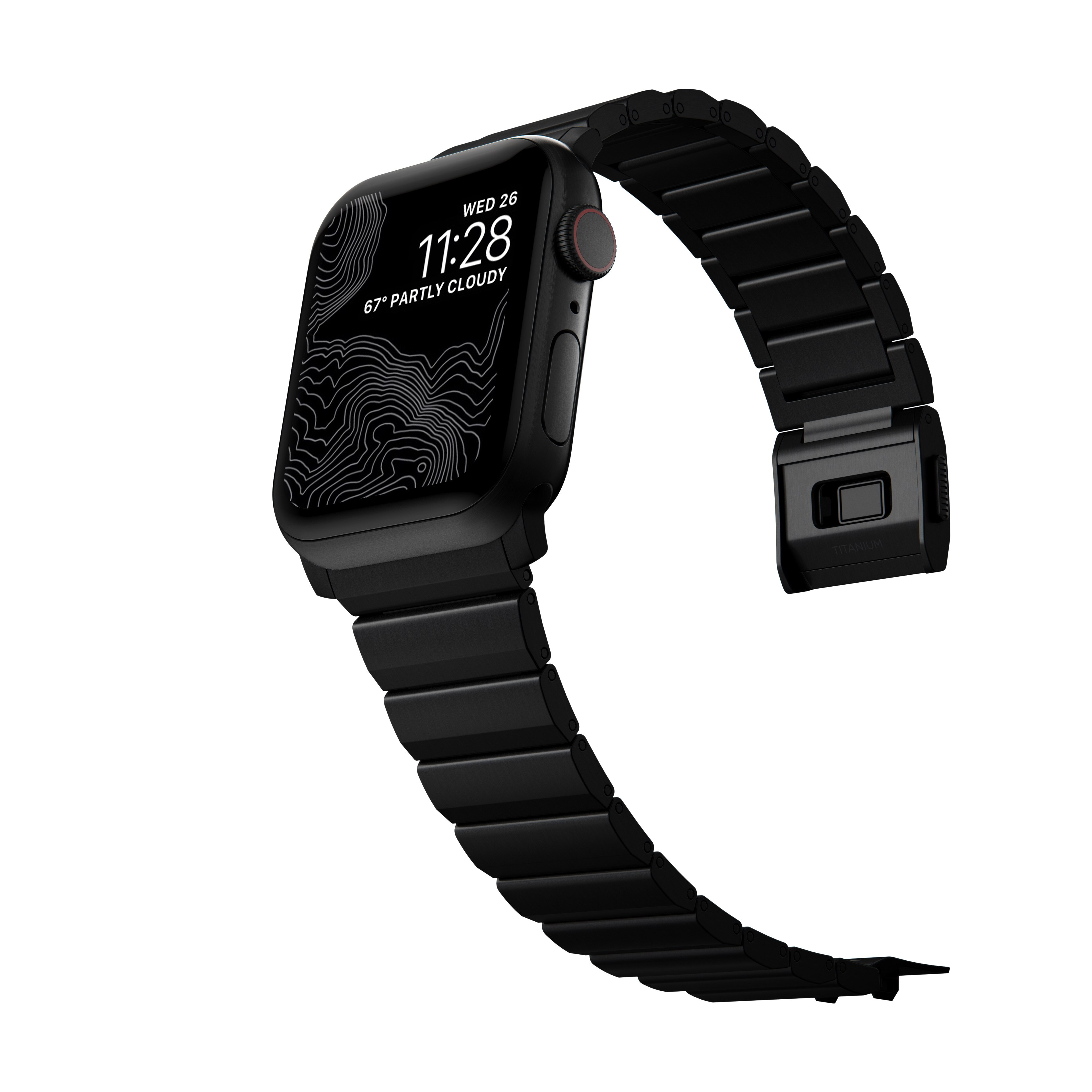 Titanium Band Apple Watch SE 3 44mm Black