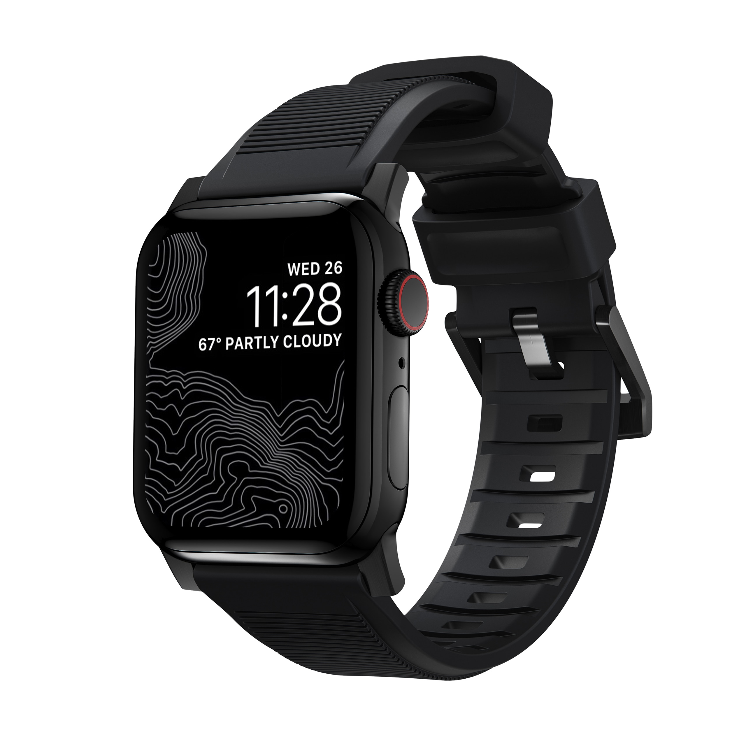 Rugged Band Apple Watch 38/40/41 mm Black (Black Hardware)