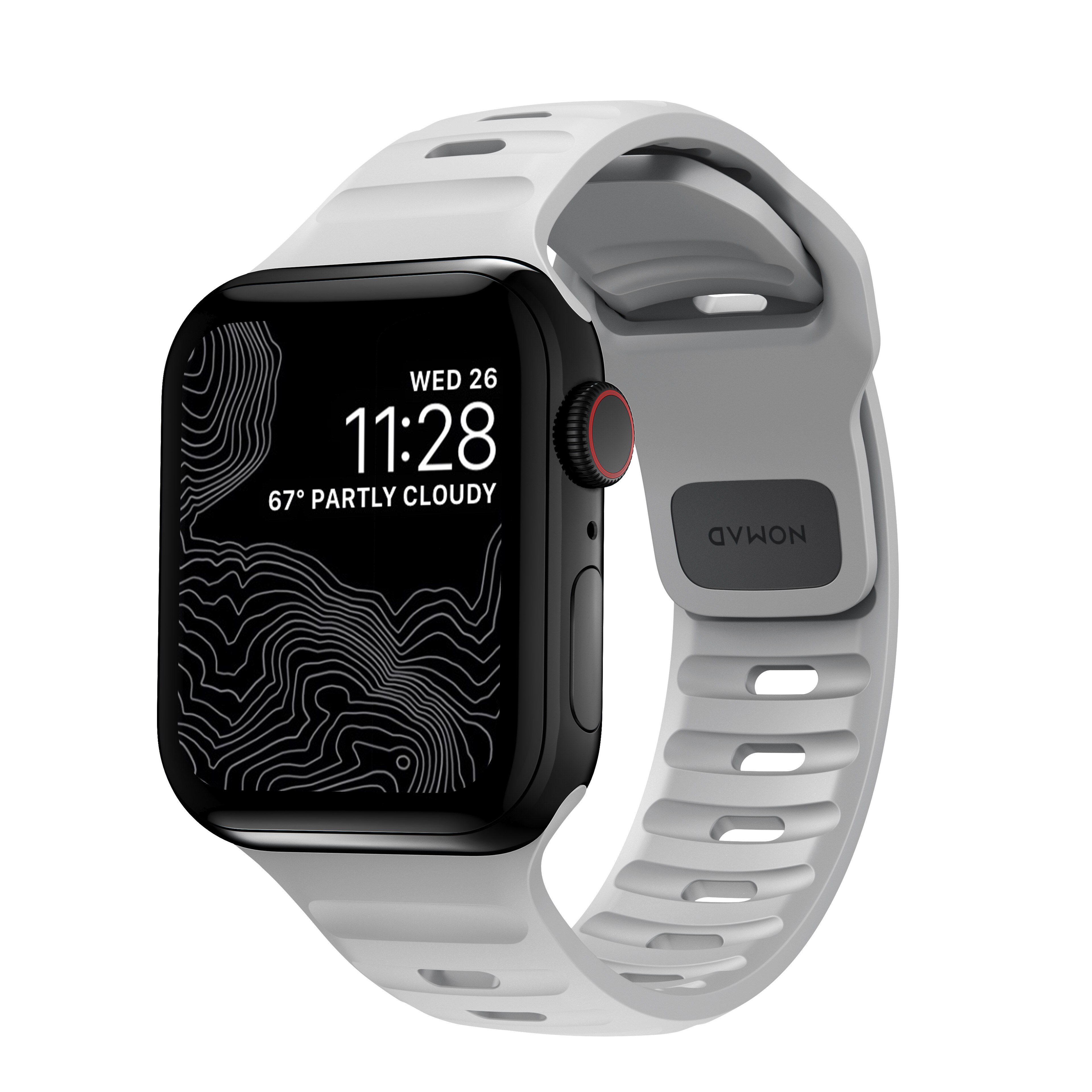 Sport Band Apple Watch 42/44/45/49 mm Lunar Gray