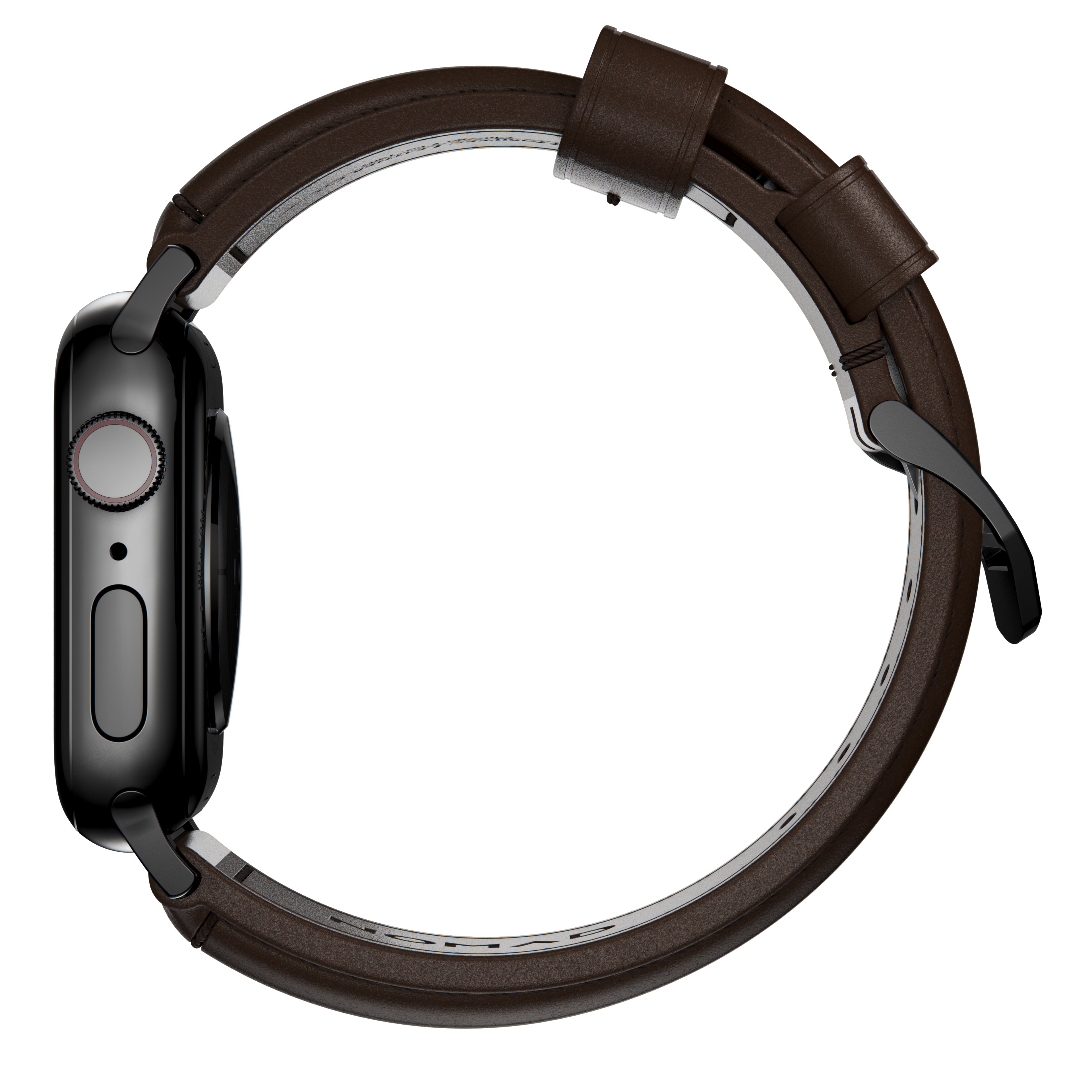 Traditional Band Apple Watch 38/40/41 mm Rustic Brown (Black Hardware)