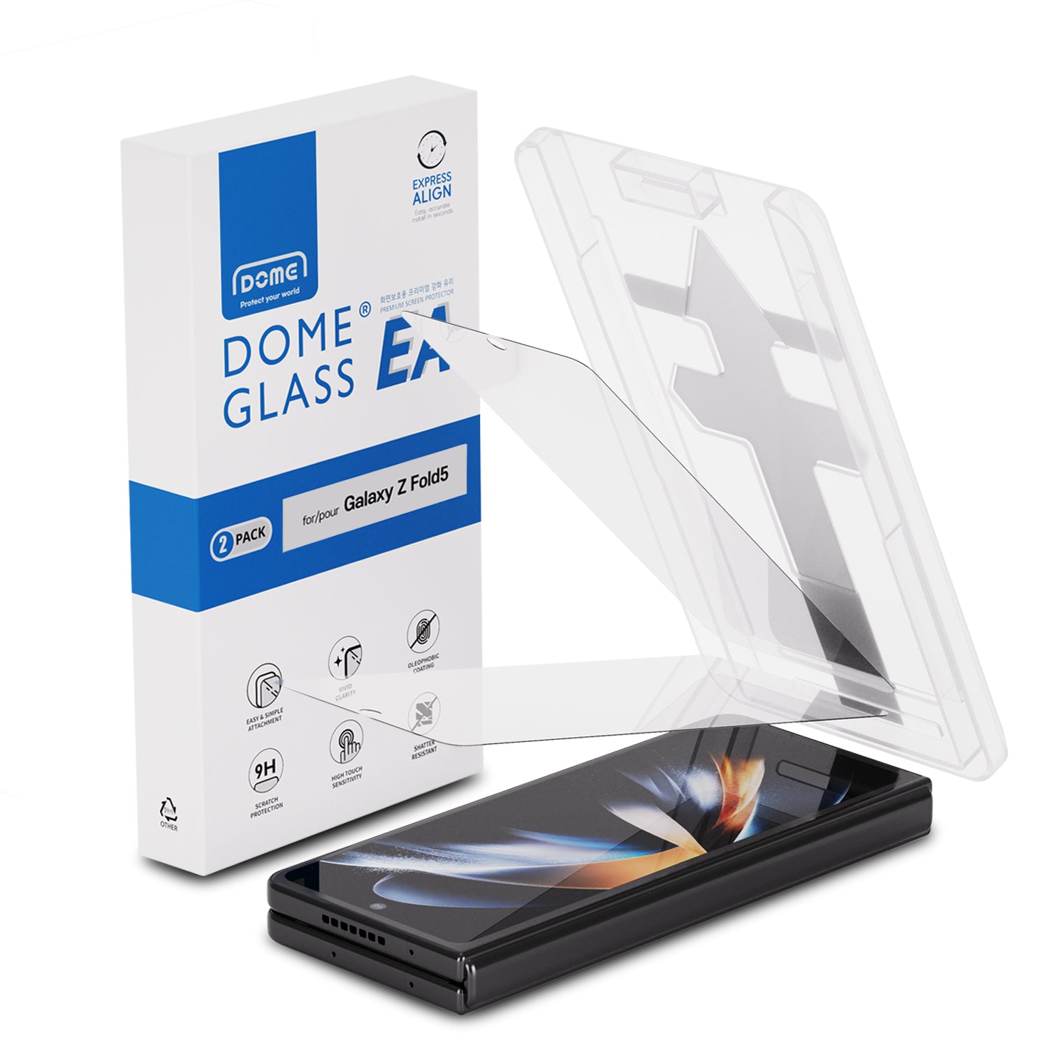 EA Glass Screen Protector (2 piezas) Samsung Galaxy Z Fold 5