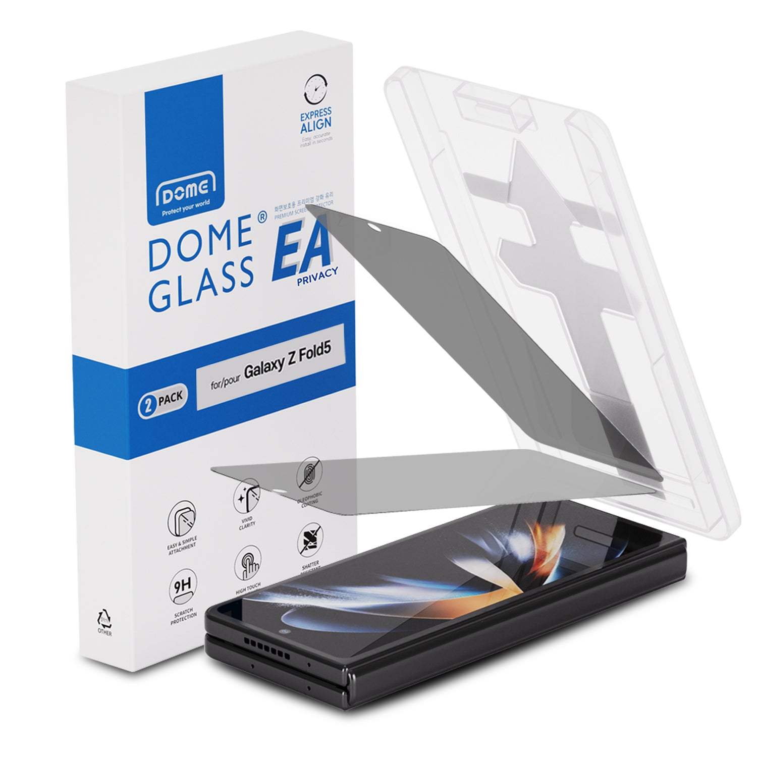 EA Privacy Glass Screen Protector (2 piezas) Samsung Galaxy Z Fold 5