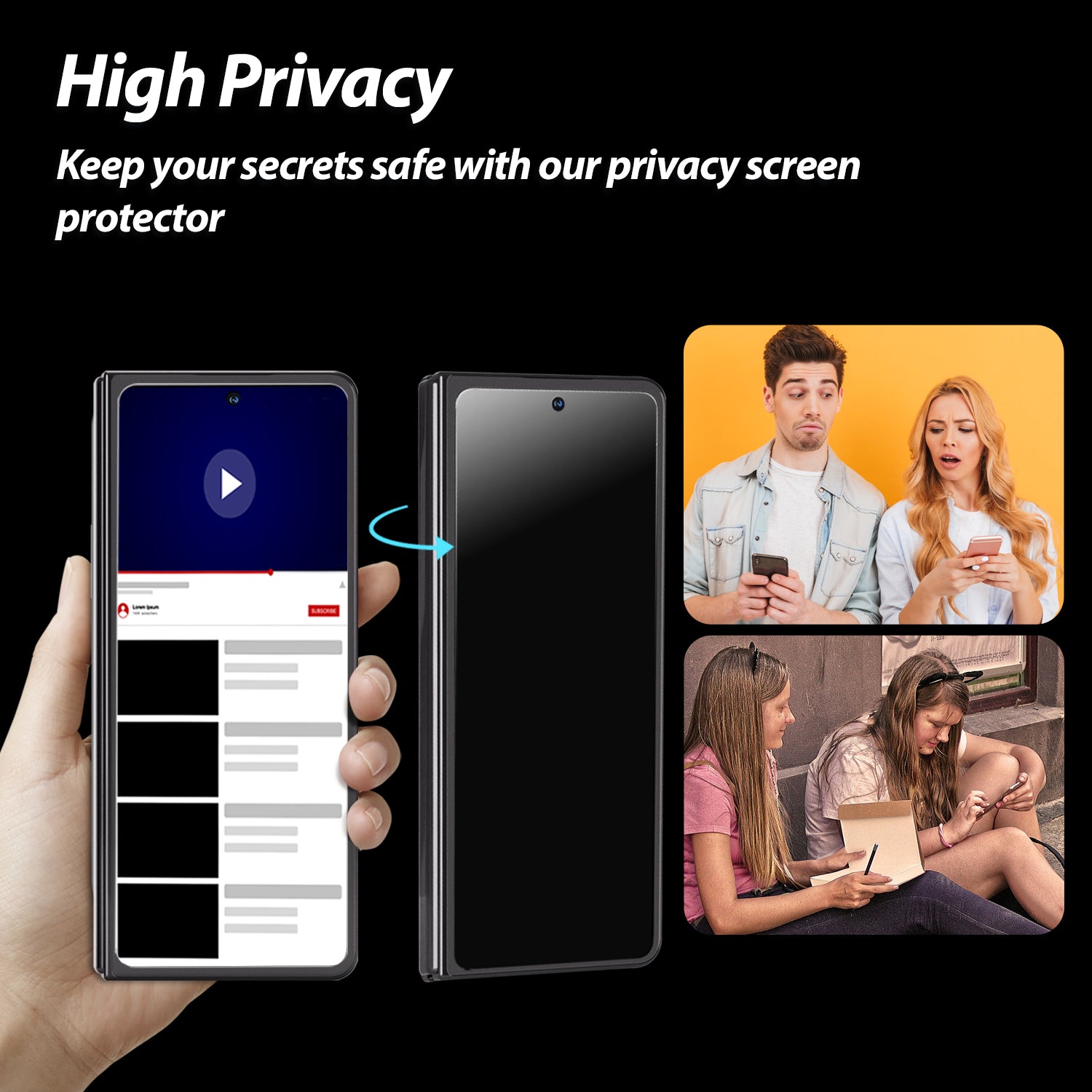 EA Privacy Glass Screen Protector (2 piezas) Samsung Galaxy Z Fold 5