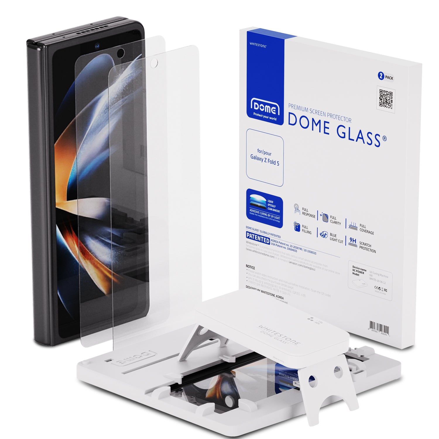 Dome Glass Screen Protector Samsung Galaxy Z Fold 5 (2 piezas)